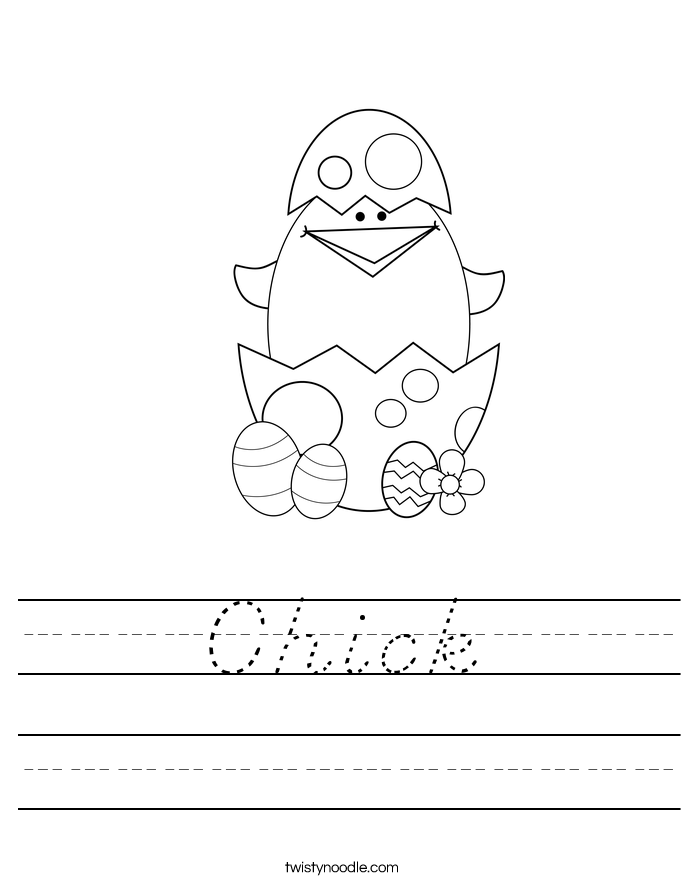 Chick Worksheet
