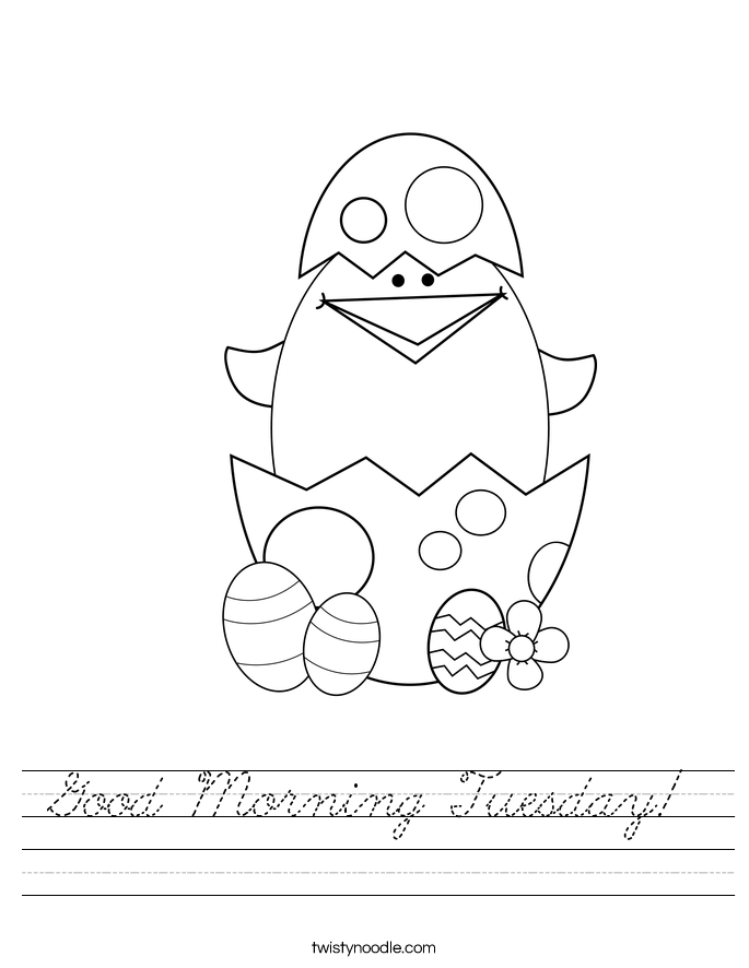 Good Morning Tuesday! Worksheet