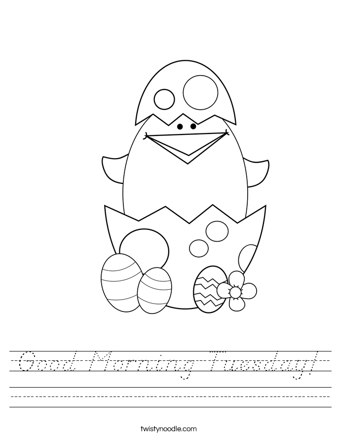 Good Morning Tuesday! Worksheet