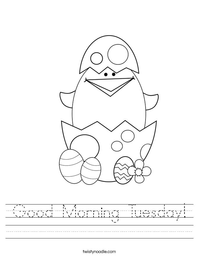 Good Morning Tuesday! Worksheet