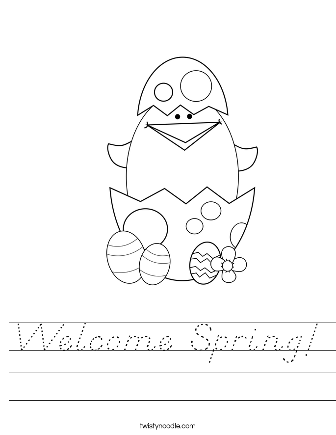 Welcome Spring! Worksheet