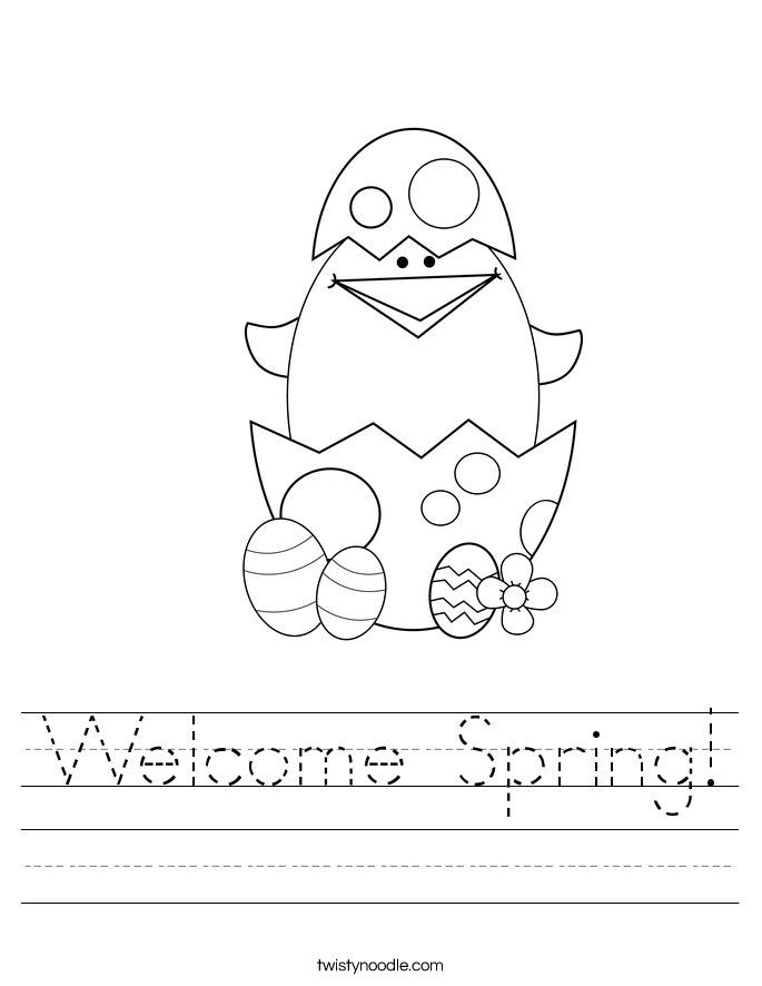 Welcome Spring! Worksheet