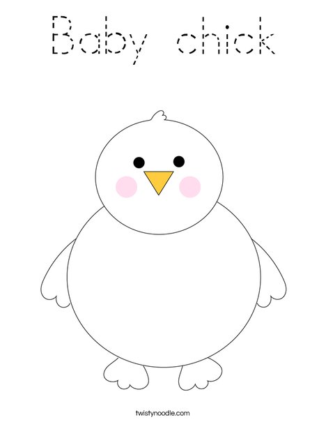 Chick Coloring Page