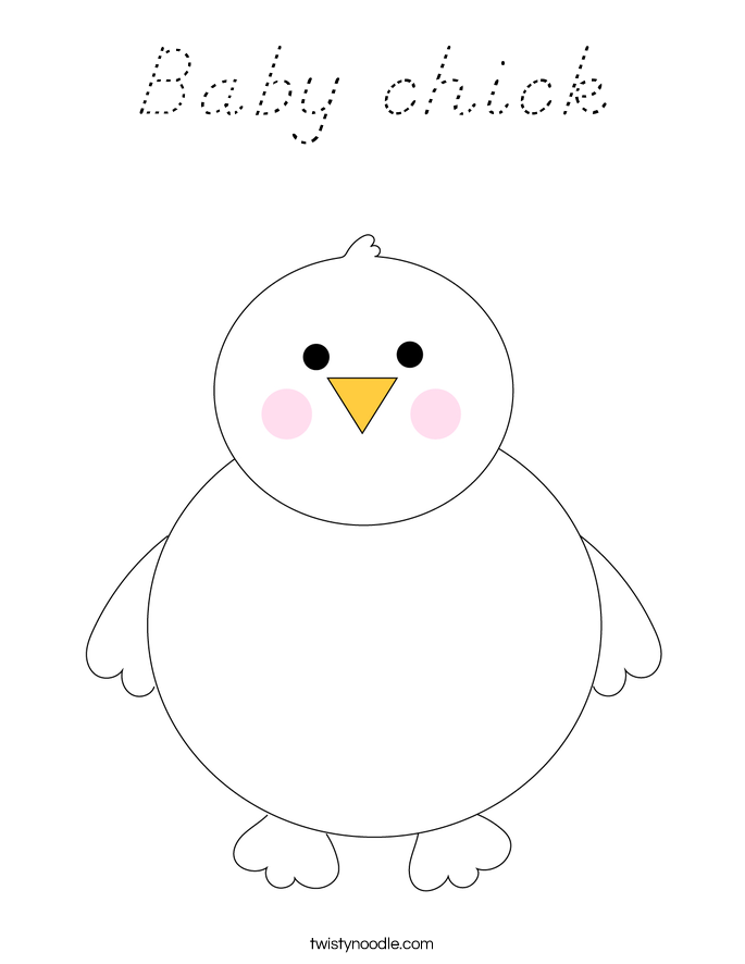 Baby chick Coloring Page