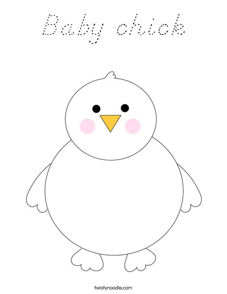 Chick Coloring Page