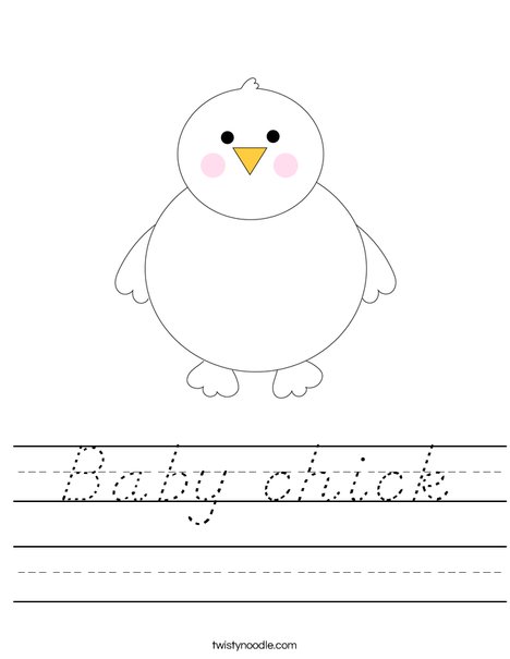 Chick Worksheet