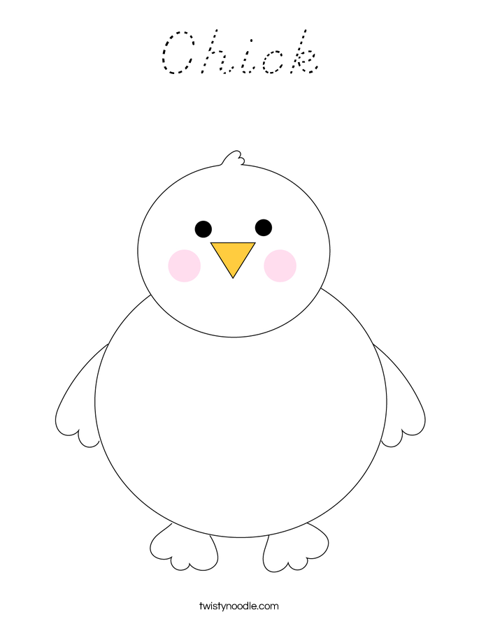 Chick Coloring Page