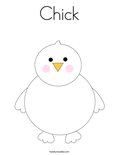 Chick Coloring Page