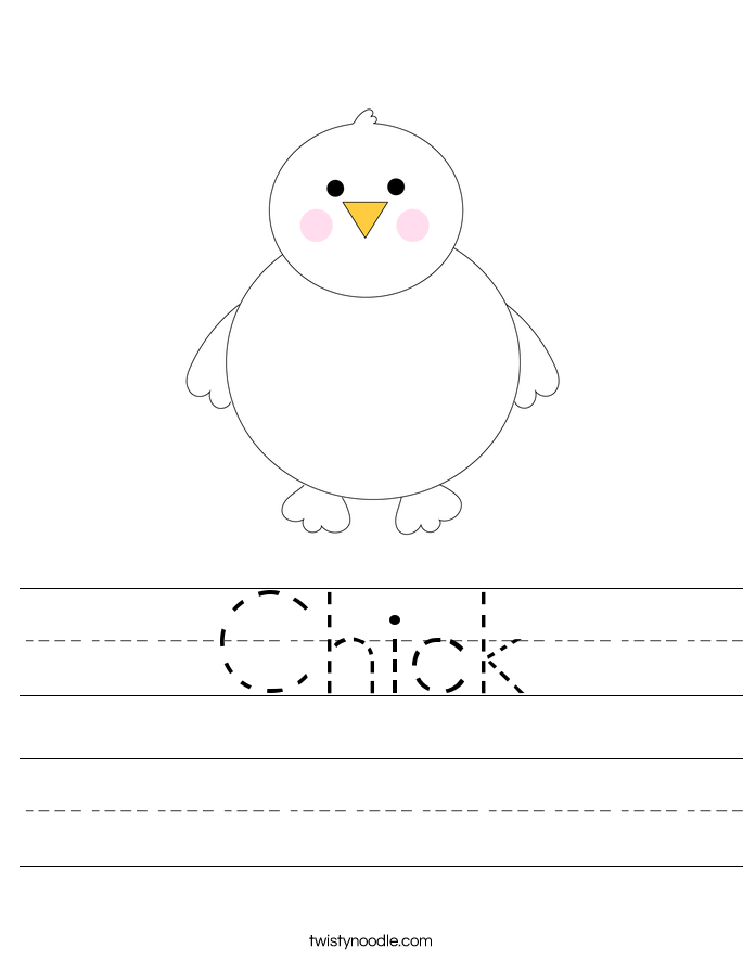Chick Worksheet