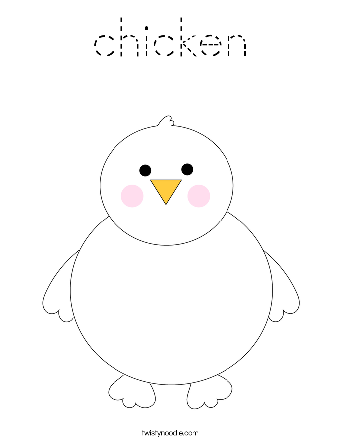 chicken Coloring Page