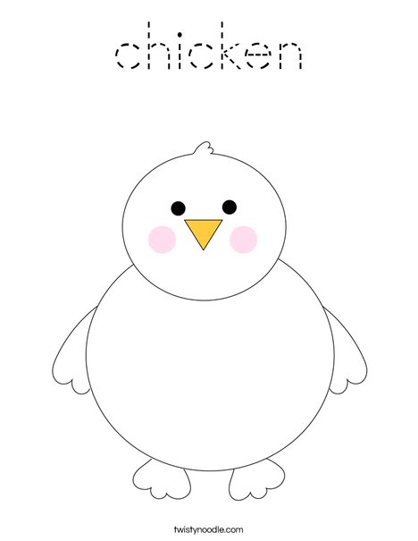 Chick Coloring Page