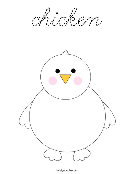 Chick Coloring Page