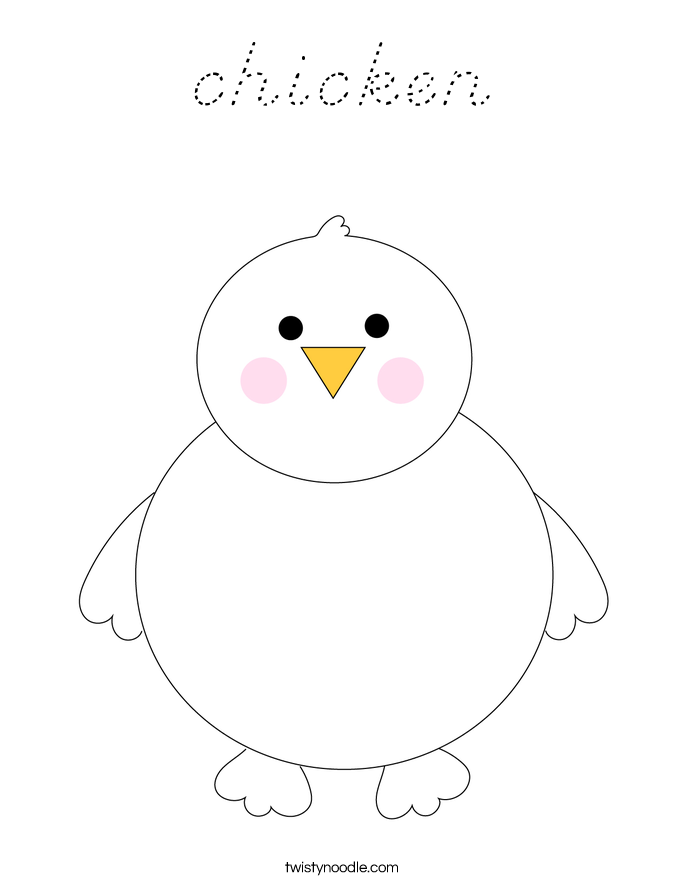chicken Coloring Page