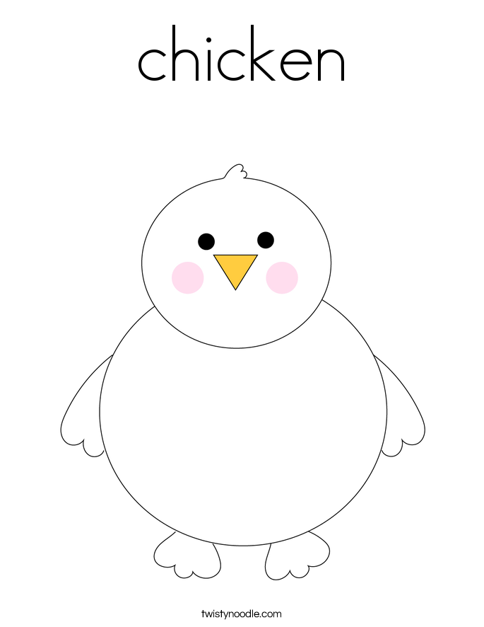 chicken Coloring Page