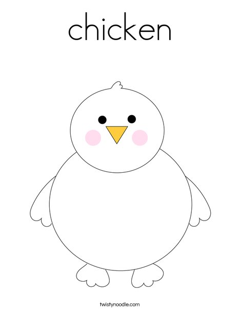 Chick Coloring Page