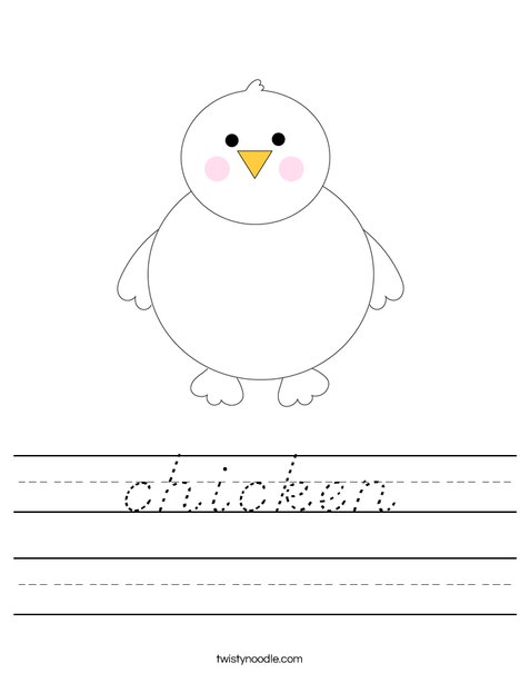 Chick Worksheet
