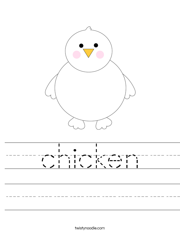 chicken Worksheet