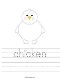 chicken Worksheet