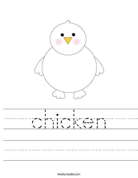 Chick Worksheet