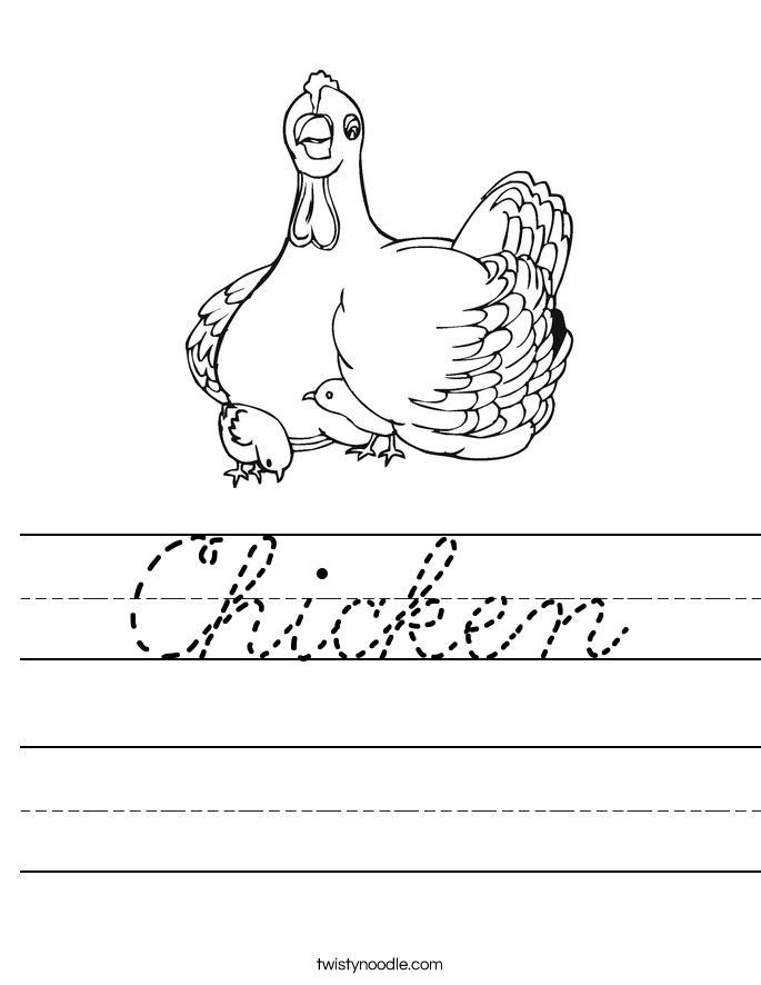Chicken Worksheet