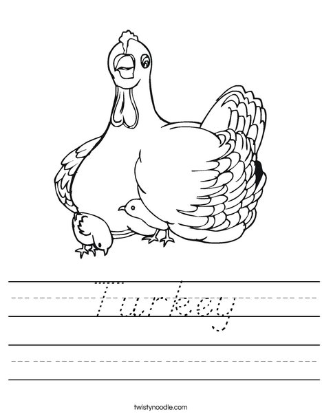 Chicken with Chicks Worksheet