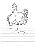 Turkey Worksheet
