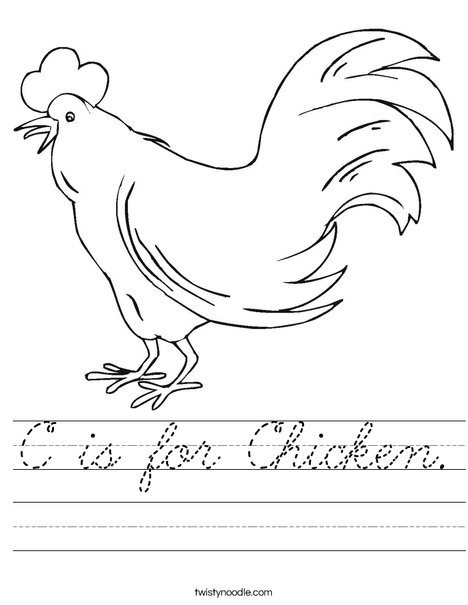 Chicken Worksheet