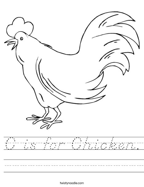 Chicken Worksheet