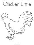 Chicken LittleColoring Page