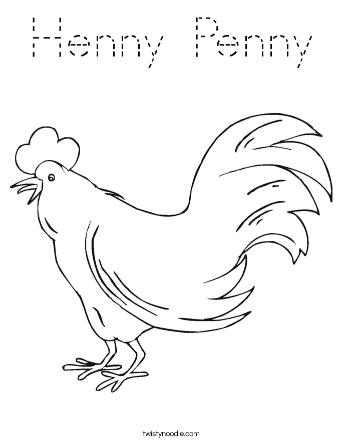 Henny Penny Coloring Page