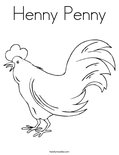 Henny Penny Coloring Page