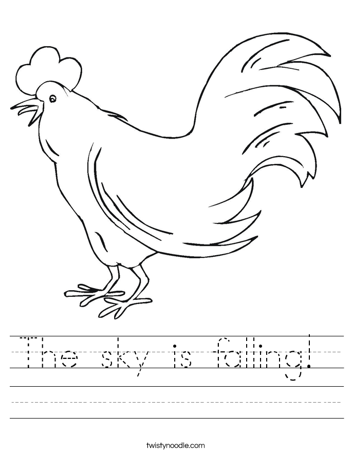 The sky is falling!  Worksheet