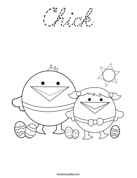 First Day of Spring Coloring Page