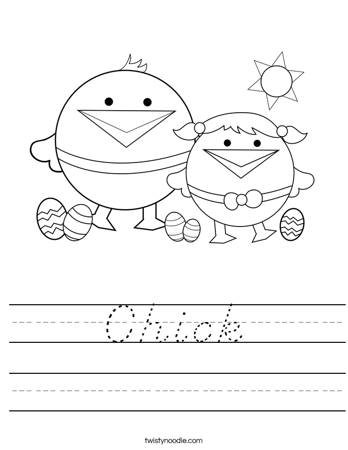 Chick Worksheet