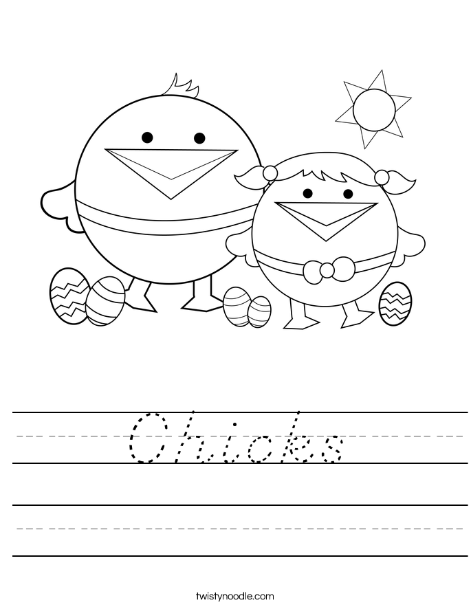 Chicks Worksheet
