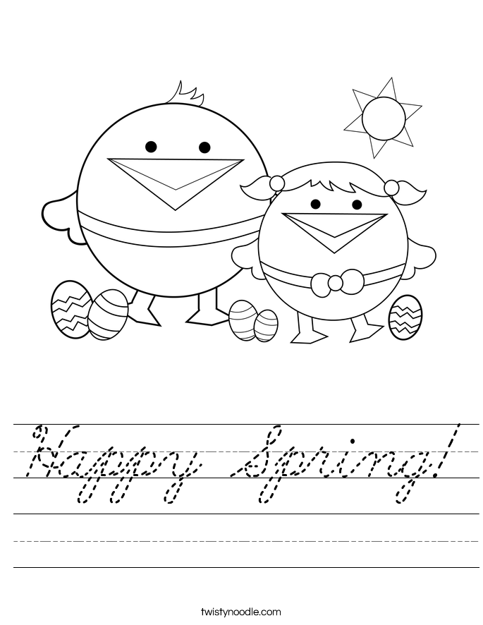 Happy Spring! Worksheet