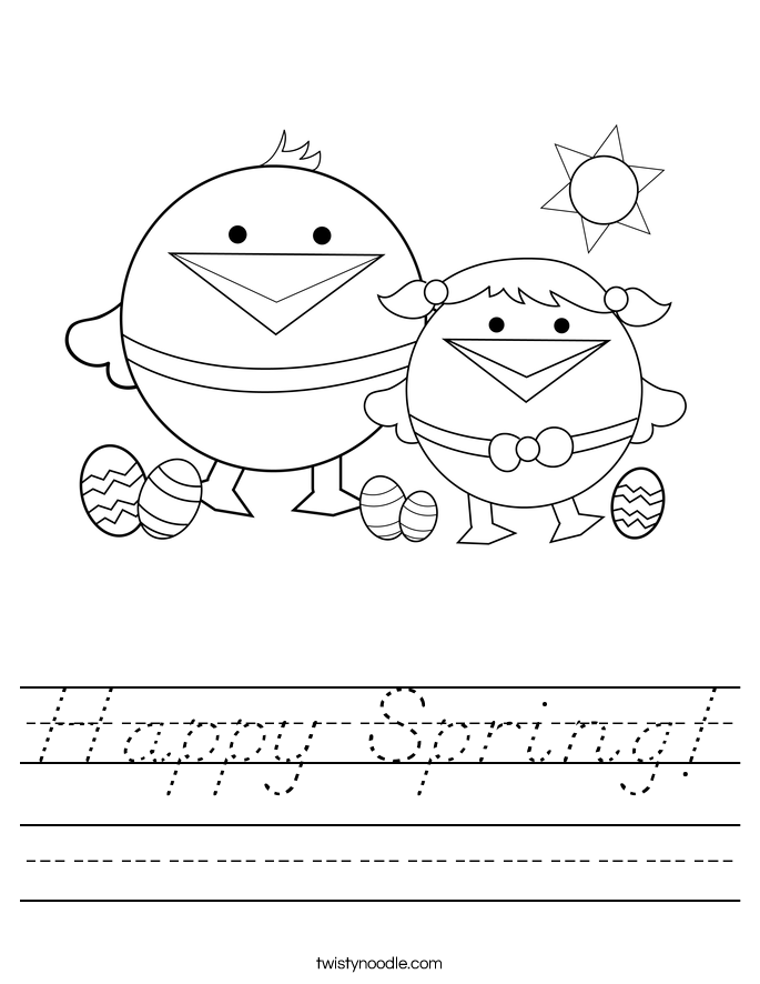 Happy Spring! Worksheet