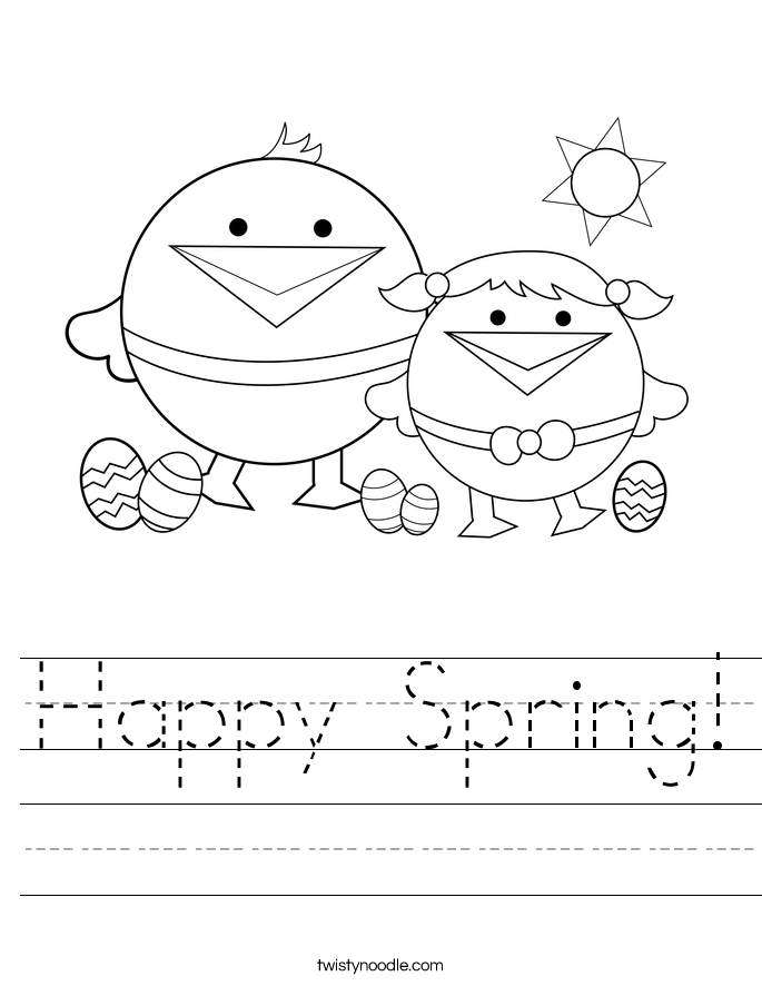 Happy Spring! Worksheet