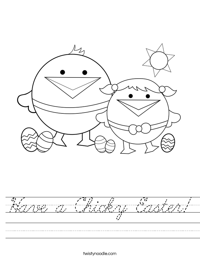 Have a Chicky Easter! Worksheet