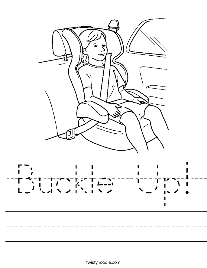 Download Buckle Up Worksheet - Twisty Noodle