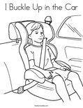 I Buckle Up in the CarColoring Page