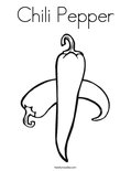 Chili PepperColoring Page