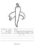 Chili Peppers Worksheet