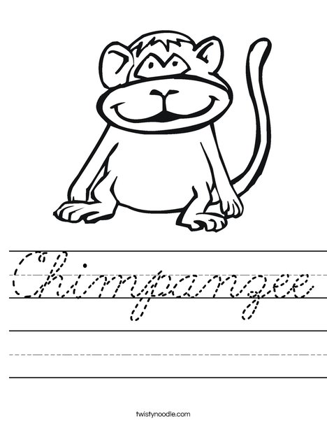 Monkey Worksheet
