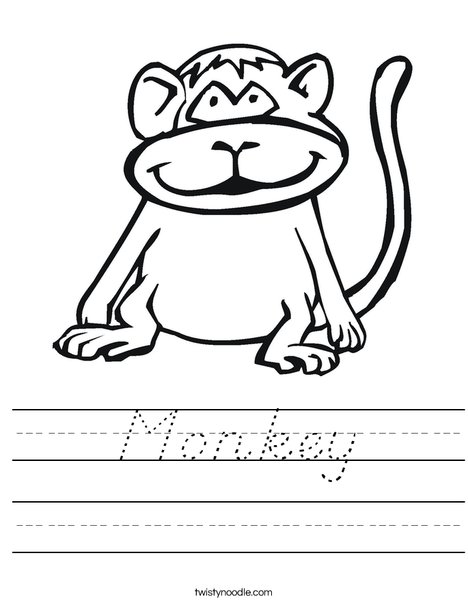 Monkey Worksheet
