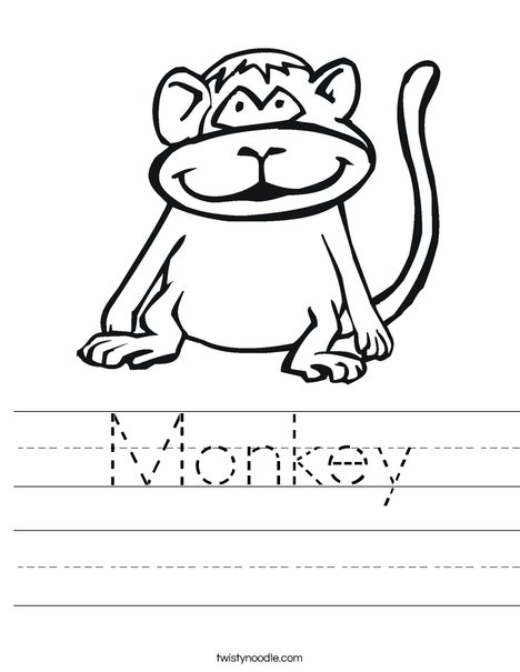 Monkey Worksheet