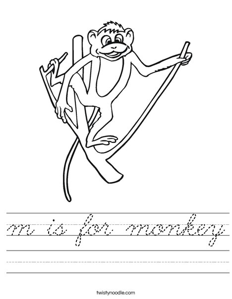 Monkey on a Branch Worksheet