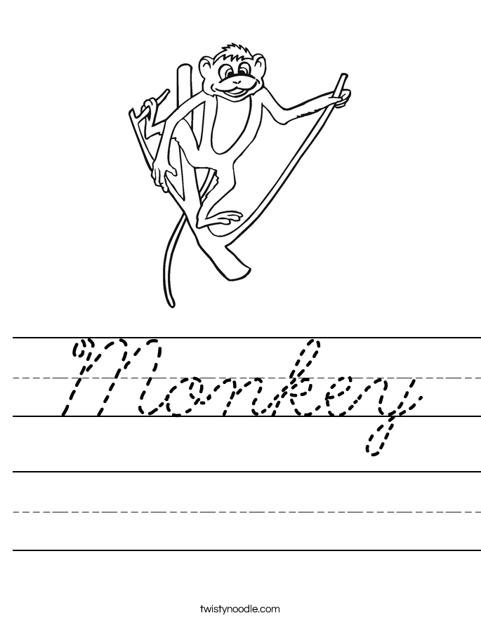 Monkey Worksheet