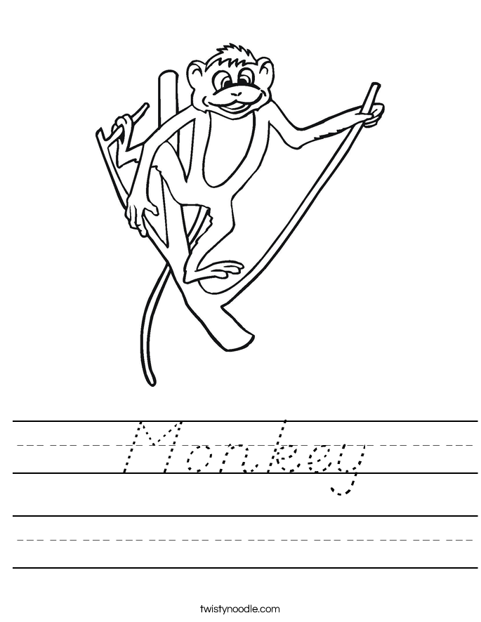 Monkey Worksheet