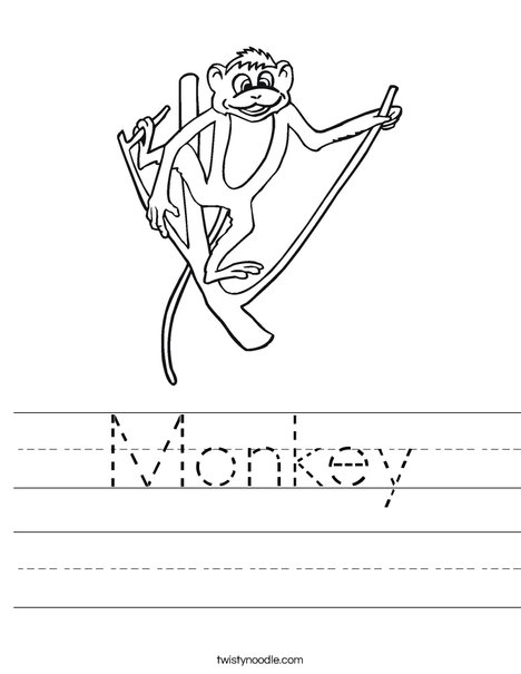 Monkey on a Branch Worksheet